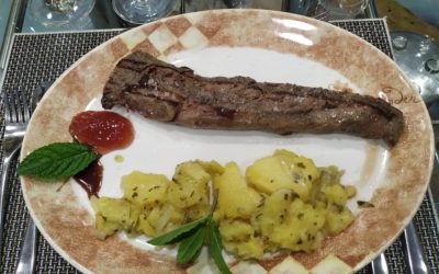 Carne de Corzo, una de las especialidades de Caza Juan, restaurante en Sevilla