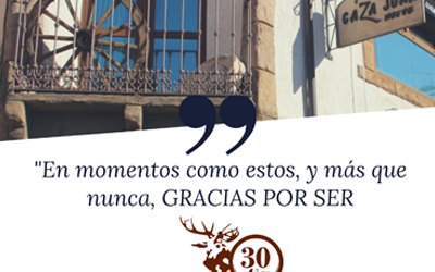 Ahora más que nunca, gracias por ser Caza Juan